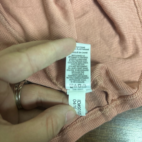 Express Strappy Tank Top | Size Large | Mauve Pink - Picture 4 of 5